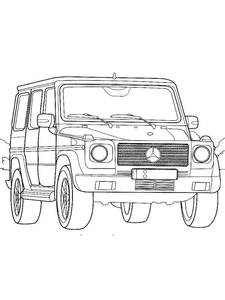 Mercedesovo terensko vozilo – pobarvanka