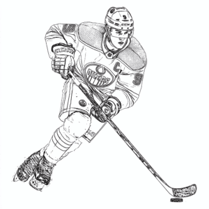 Connor McDavid NHL Malvorlage - kostenlose, druckbare Malvorlage