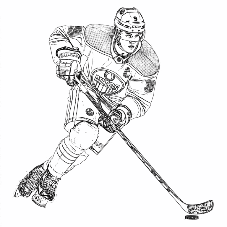 Connor McDavid NHL pobarvanka