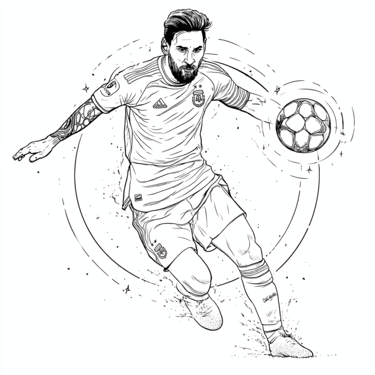 Lionel Messi kolorowanka