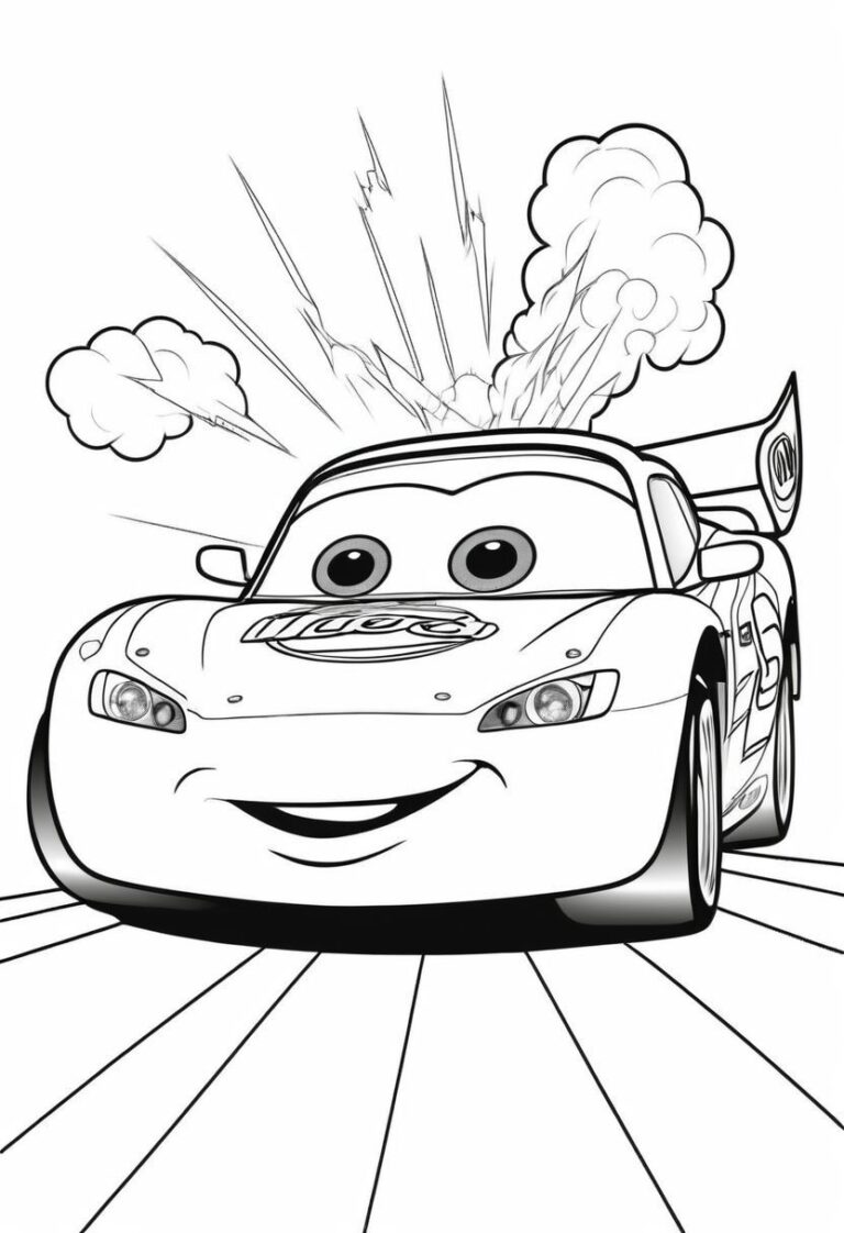 Cars fairy tale colouring book