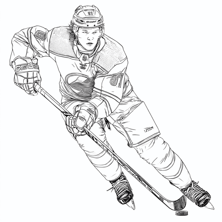 Connor McDavid, hokeista – kolorowanka