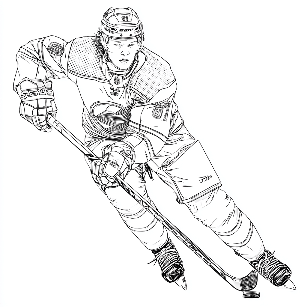 Connor McDavid Eishockeyspieler – Malvorlage