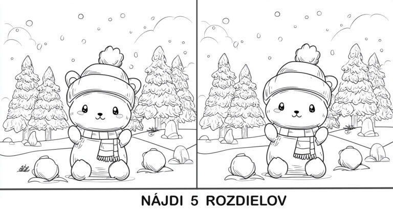 Macko find the differences colouring page