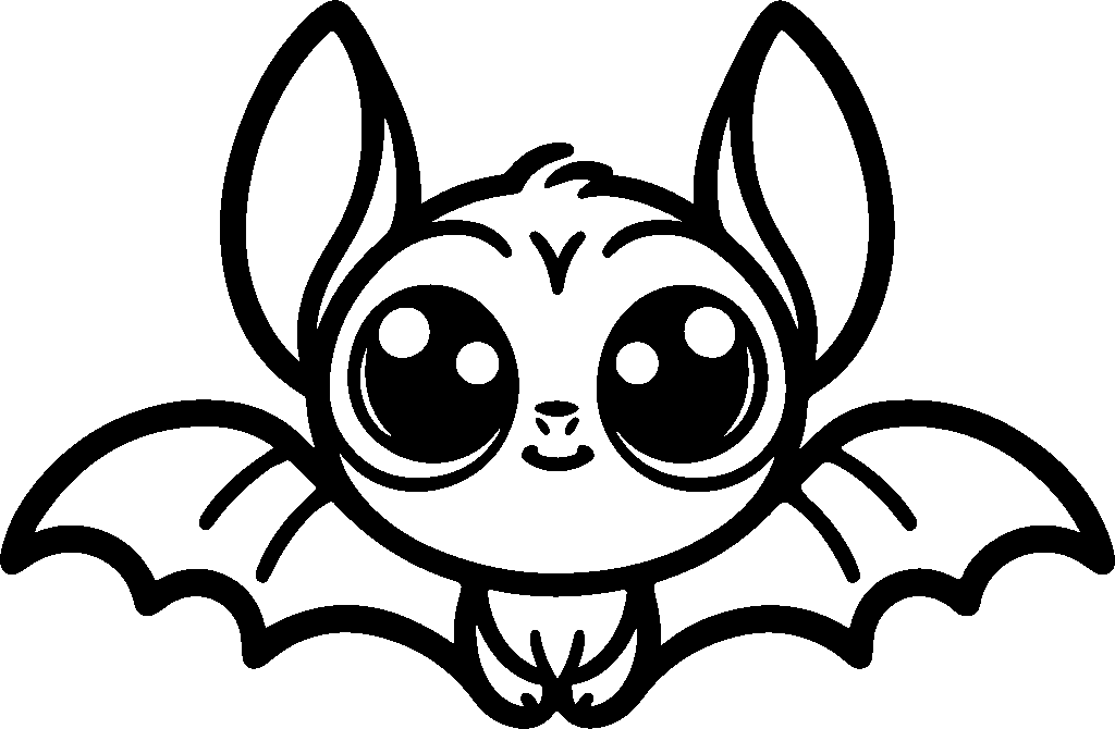 Malý netopýr – omalovánka
