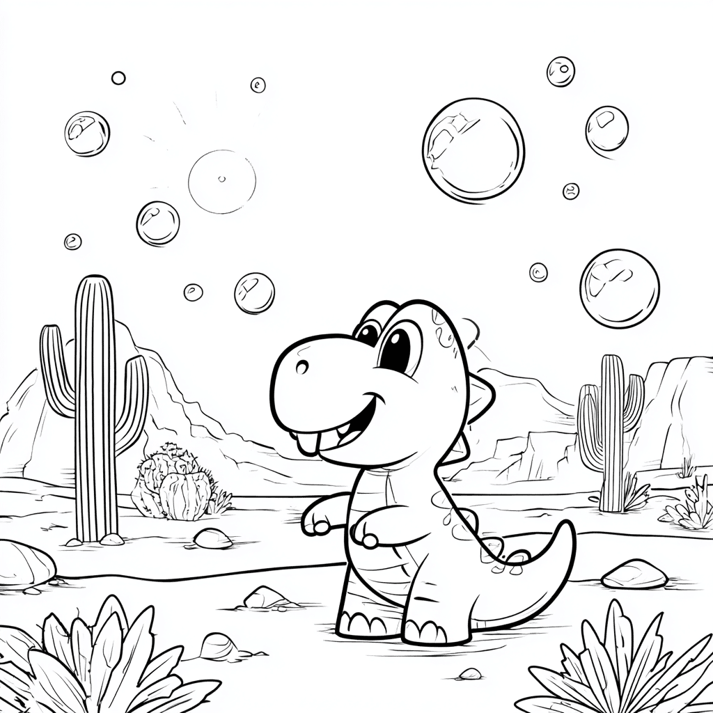 T-rex kecil berwarna emas
