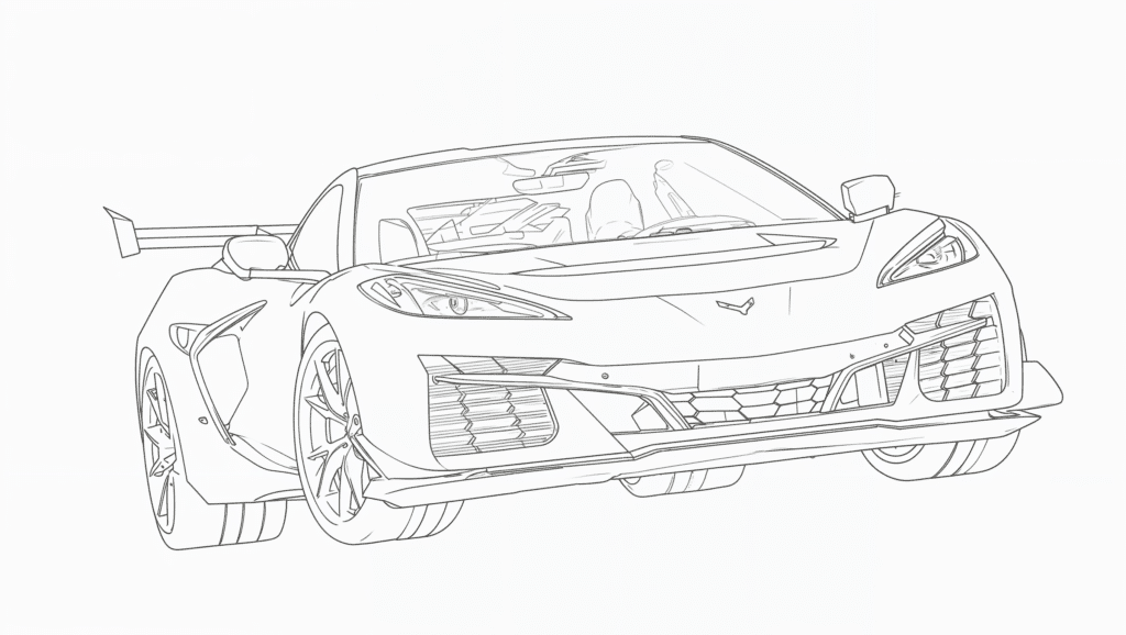 Chevrolet Corvette ZR1 – pobarvanka