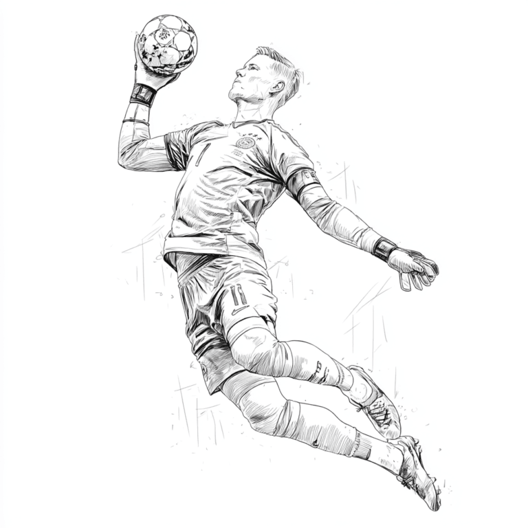 Marc-Andre Ter Stegen nogometni vratar – pobarvanka