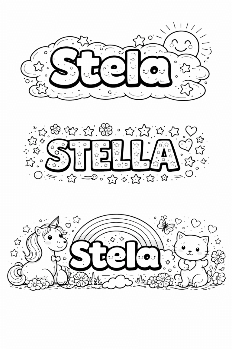 Omalovánka se jménem Stela Stella