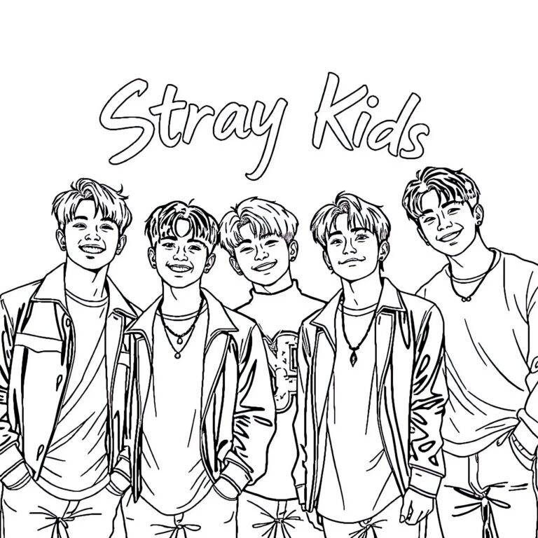 Stray Kids mewarnai
