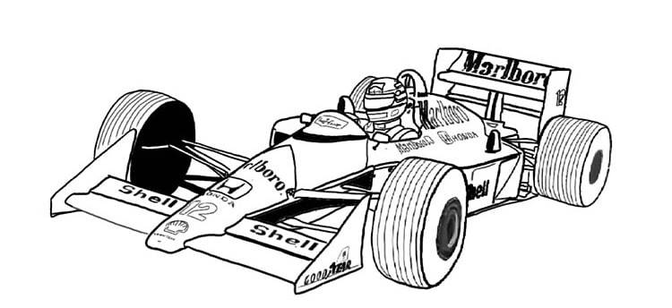 Fórmula 1 – desenho para colorir