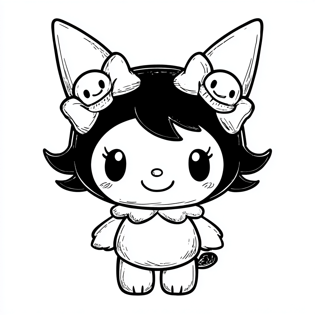 Kuromi – kolorowanka