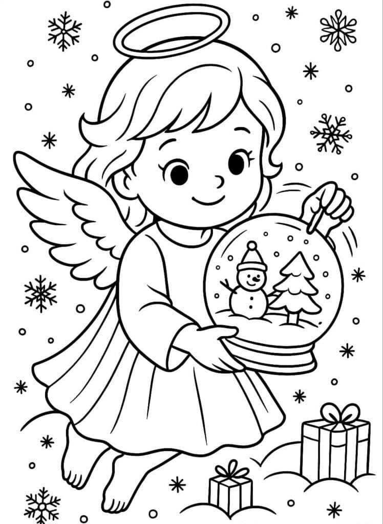 Mali angel – pobarvanka