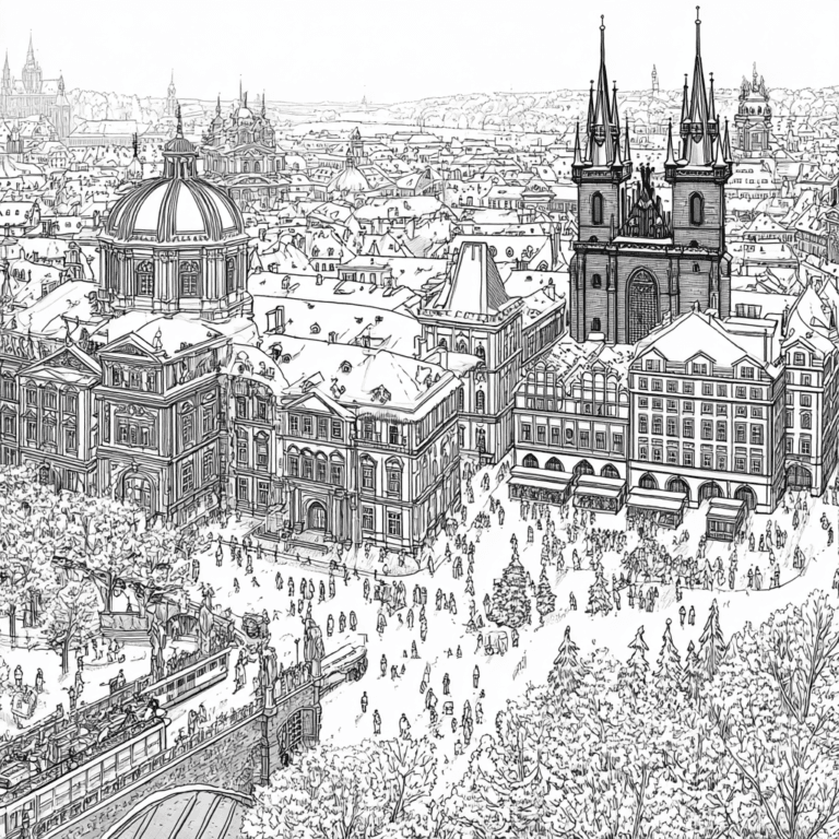 Kolorowanka miasto