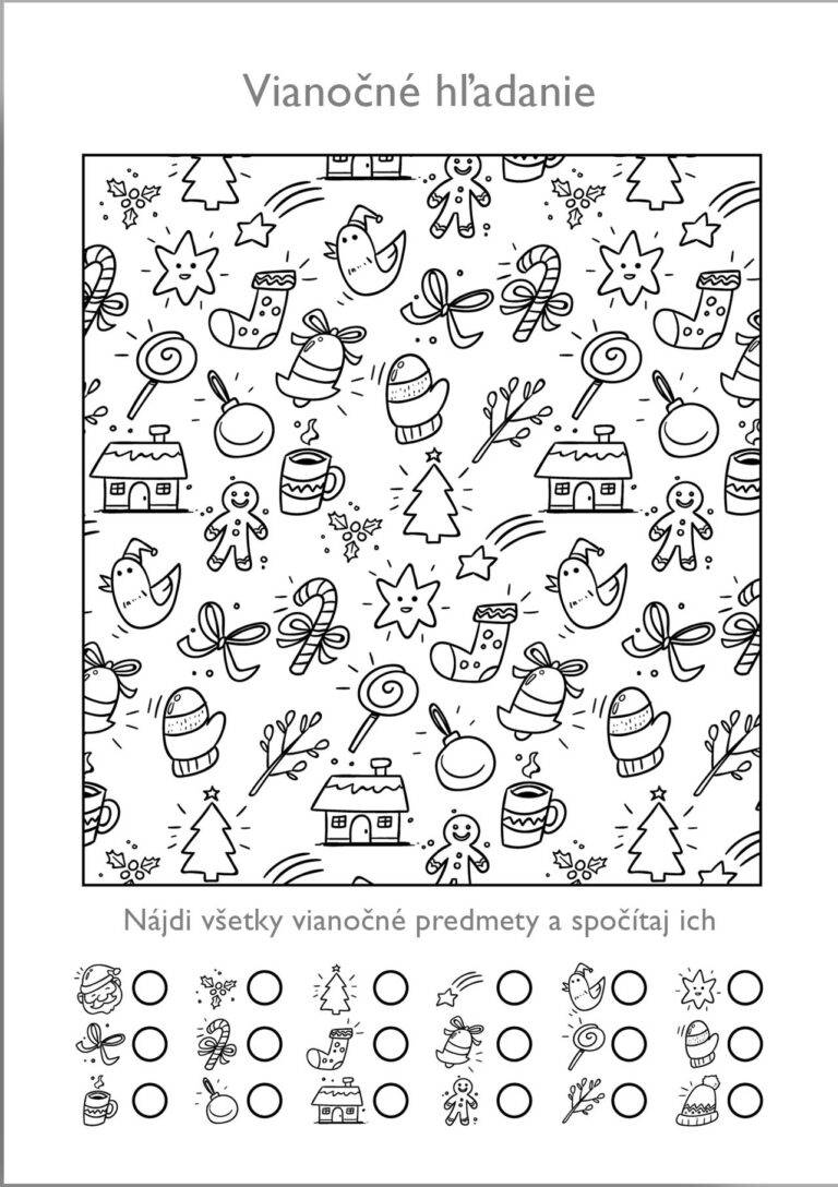 Temukan gambar-gambar Natal – halaman mewarnai