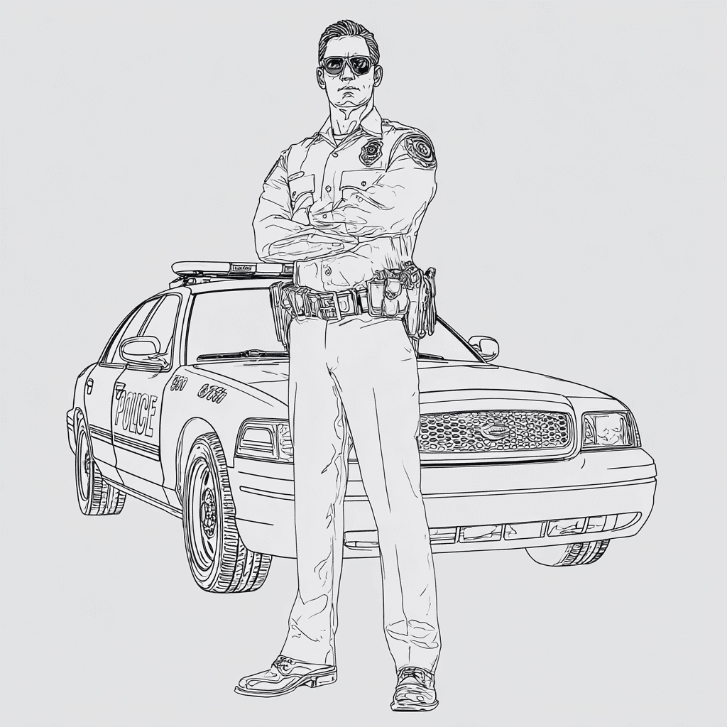 omalovánka policista