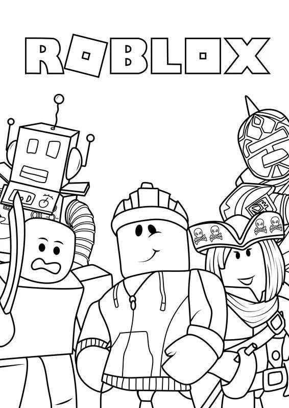 Poster Roblox – fișă de colorat