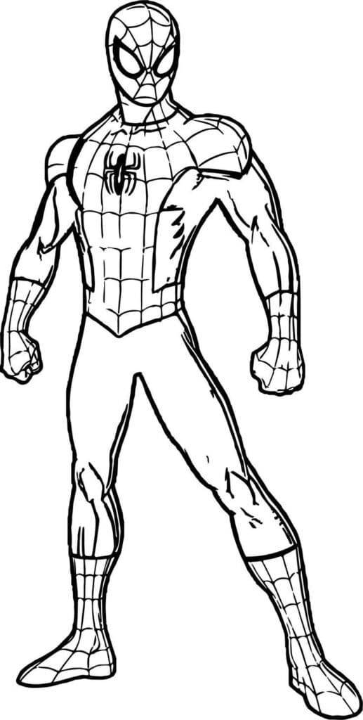 Spiderman omaľovánka
