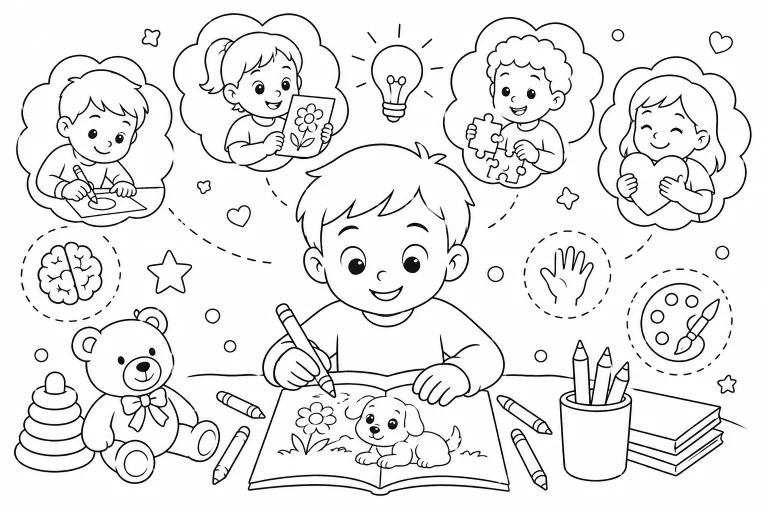 Colouring pages for children to print - how to choose the best for age and development
