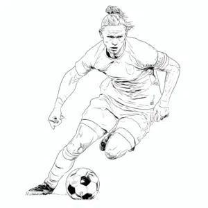 Erling Haaland, nogometaš – pobarvanka