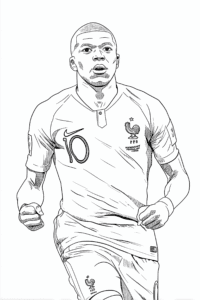 Kylian Mbappé – halaman mewarnai