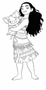 Moana – omalovánka