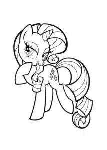 Rarity poník – omalovánka