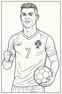 Ronaldo nogometaš – pobarvanka