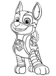Silný Chase Tlapková patrola - paw patrol – omalovánka