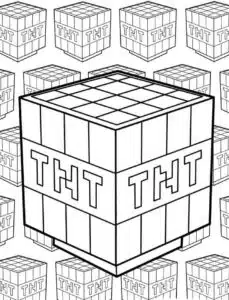 Tnt čko – colouring page