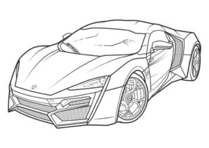 W Motors Auto – Malvorlage
