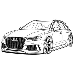 Audi e-tron Auto – Malvorlage