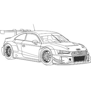 Samochód Audi R8 – kolorowanka
