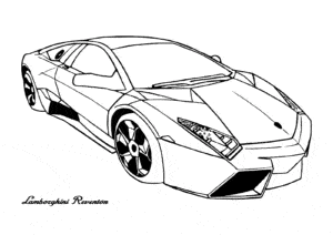 Auto lamborghini reventon – omaľovánka