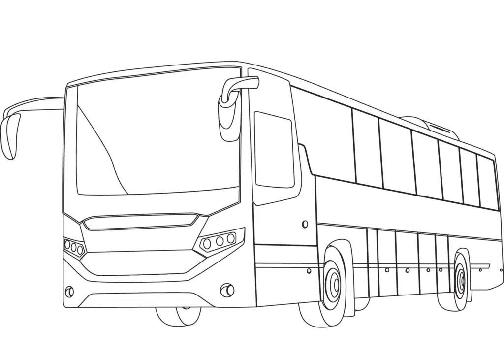 Autobus classic – omalovánka
