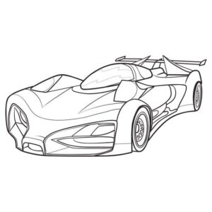 Batmobil Auto – Malvorlage
