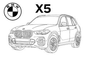 BMW X5 Auto – Malvorlage
