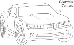Chevrolet Camaro Auto – Malvorlage