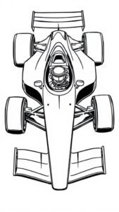 Formuła widok z góry – kolorowanka