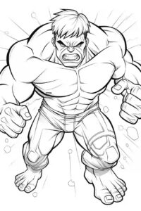 Hulk Avengers – omalovánka