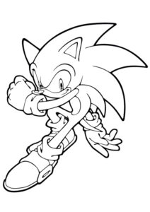 Ježko sonic štartuje – pobarvanka
