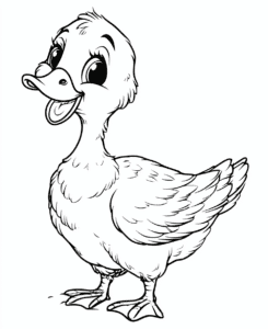 Ente Malbuch – Malvorlage
