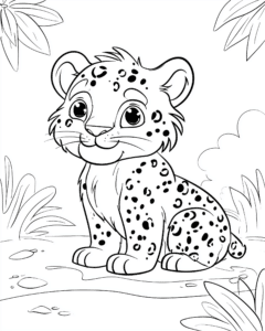 Pequena Chita – desenho para colorir