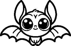Mali netopir – pobarvanka