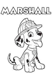 Marshall Tlapková patrola – omalovánka