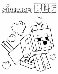 Minecraft Denis – kolorowanka