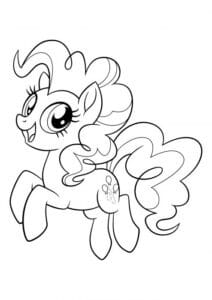 Pinky pie poník – omalovánka
