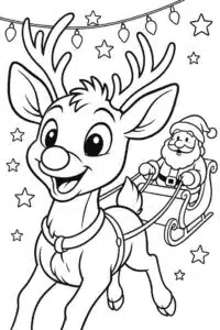 Sob a Santa Claus – omalovánka