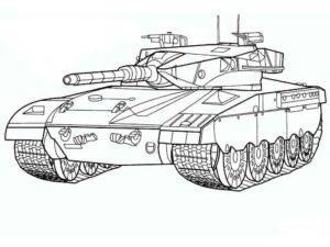 Leopardí tank – omalovánka