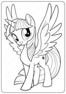 Twilight sparkle poník – pobarvanka